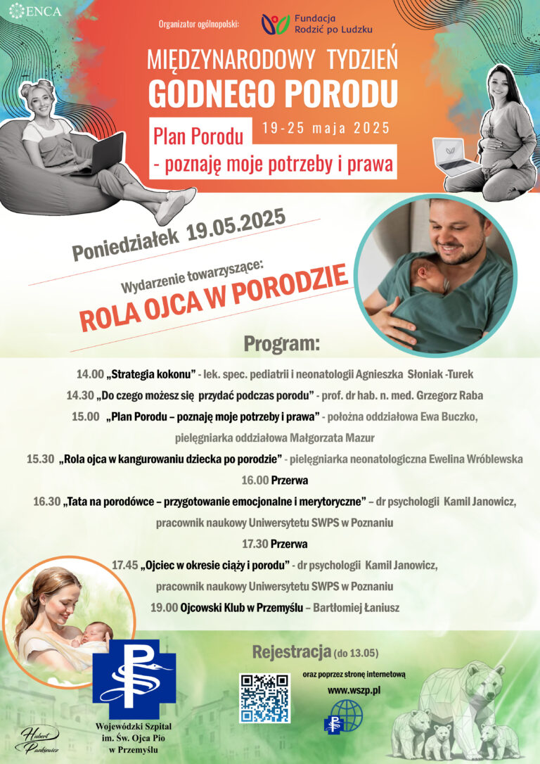 plakat promujący wydarzenie, opis pod spodem