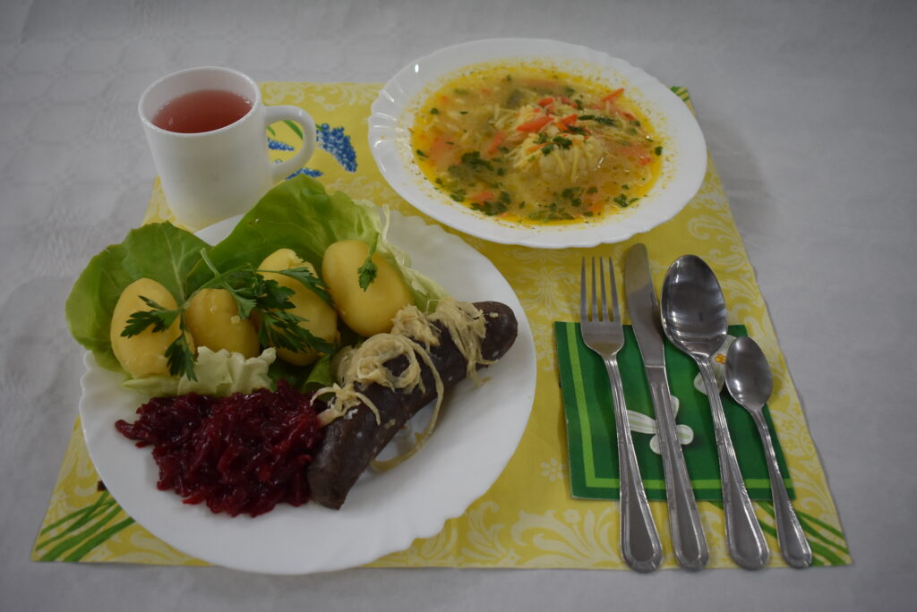 kaszanka, ziemniaki, zupa