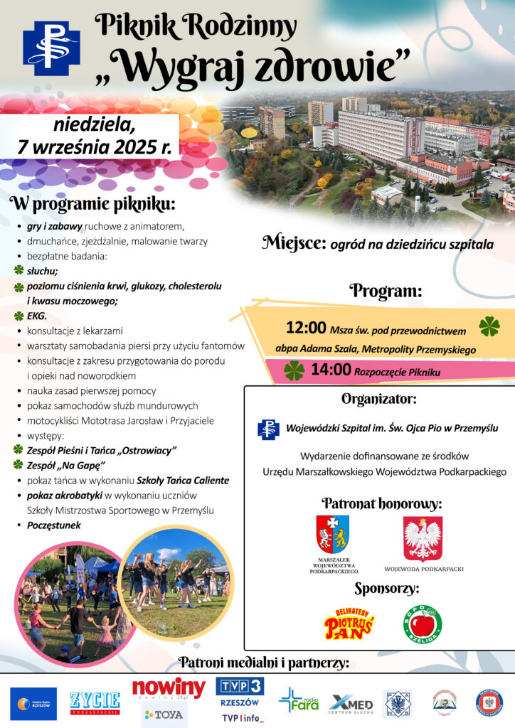 plakat promujący piknik - informacje zawarte są w artykule